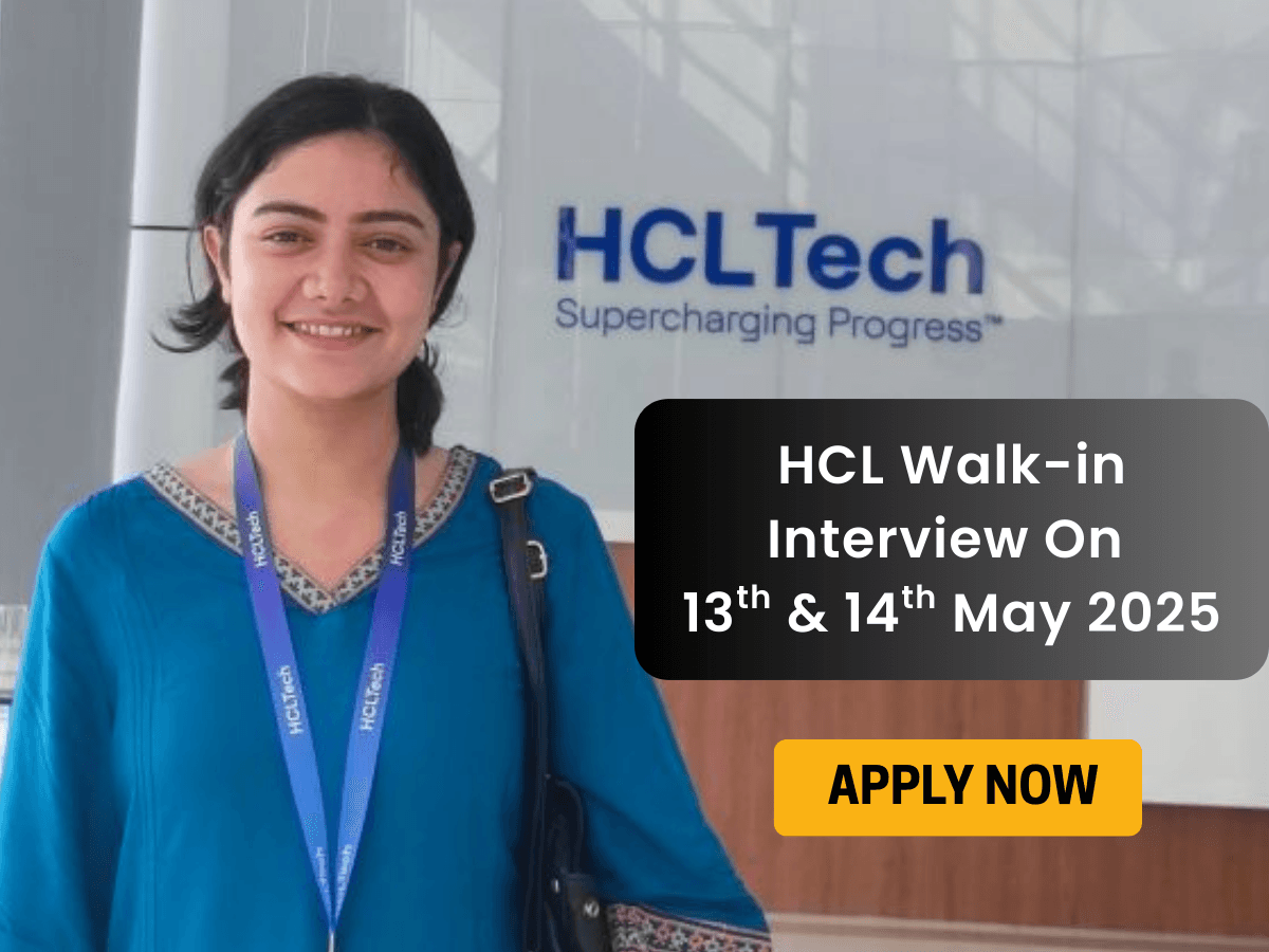 HCL Hiring 2025: HCL Walk-in Interview for Education Counselor Role